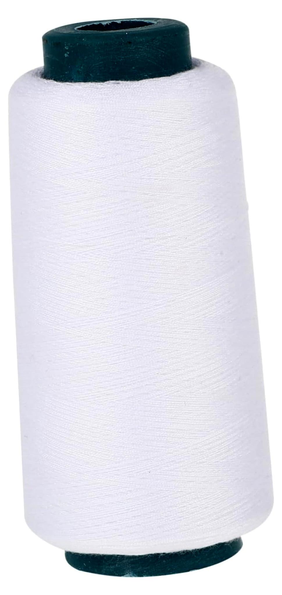 Markenlos Polyester Nähgarn 3000 Yards Weiß für Nähmaschinen und Heimtextilien