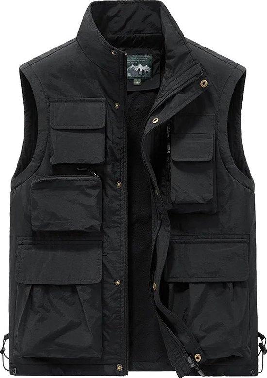 OEM QuickShop Airsoft-Weste – Taktische Weste – Airsoft-Weste im Militär-Look – Paintball – Airsoft-Ausrüstung – Airsoft-Zubehör für drinnen und draußen – Schwarz – Größe L 2026