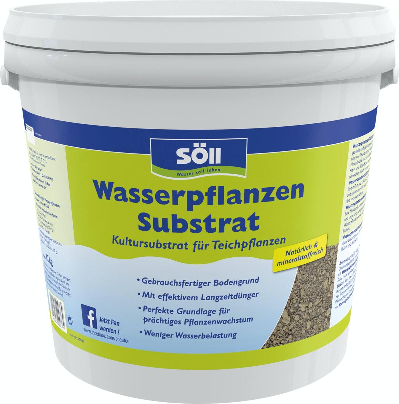 Söll GmbH Söll WasserpflanzenSubstrat 12 kg 83323