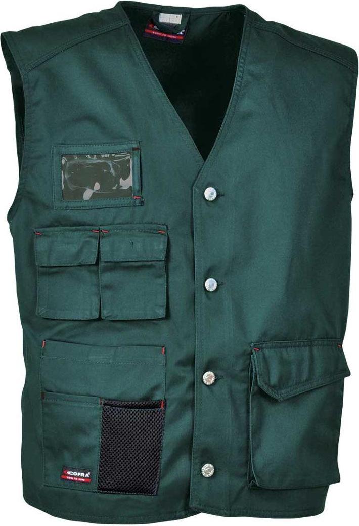Cofra Arbeitsweste 100% Baumwolle XXXL grün V285-0-08.Z/7