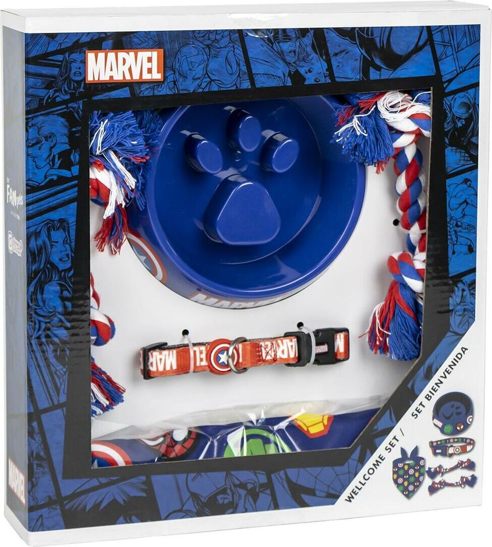 ARTESANIA CERDA Willkommensgeschenkset für Hunde The Avengers Blau 5 Stücke 2800001211