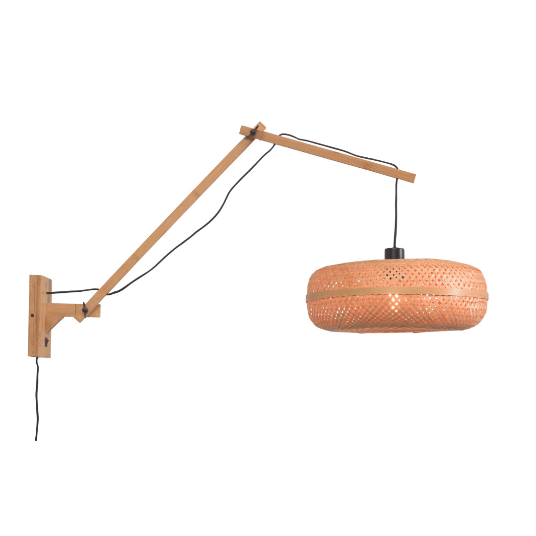 GOOD&MOJO - Wandlampe Palawan - Bambus - 100x40x70cm PALAWAN/W3/AD/N/4015/N