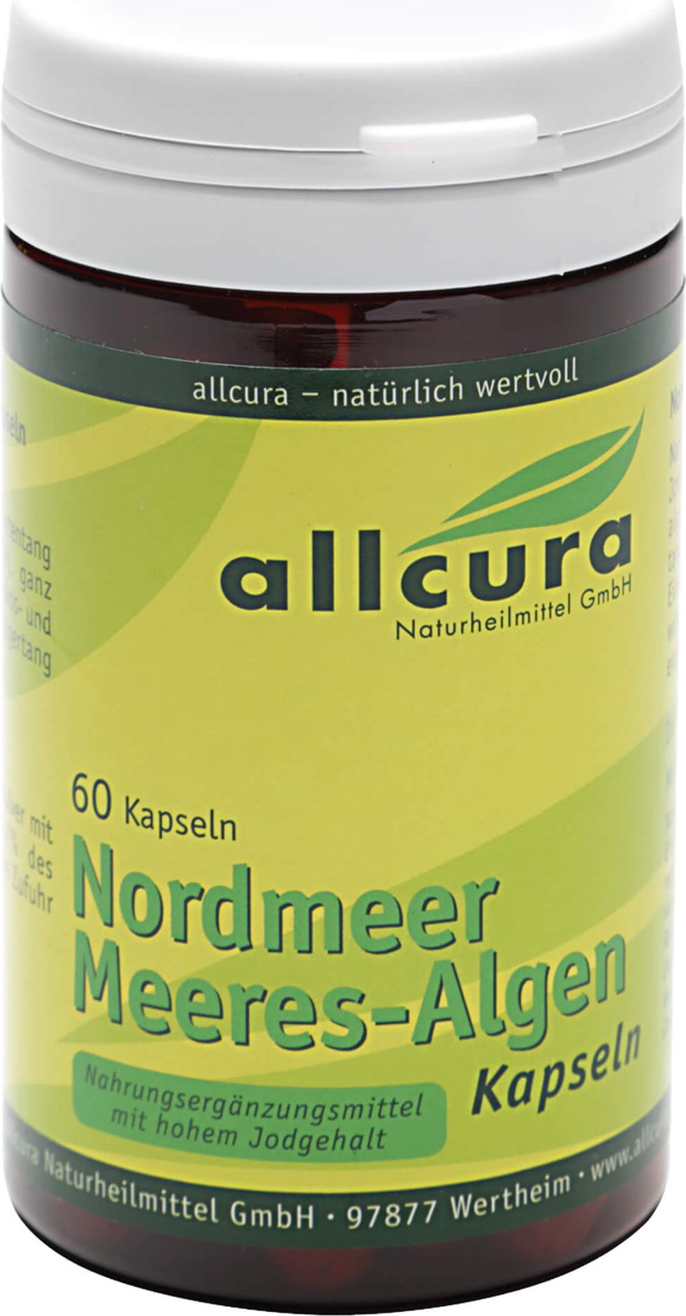 allcura Naturheilmittel allcura Nordmeer Meeres-Algen Kapseln, 60 St. Kapseln 07116160