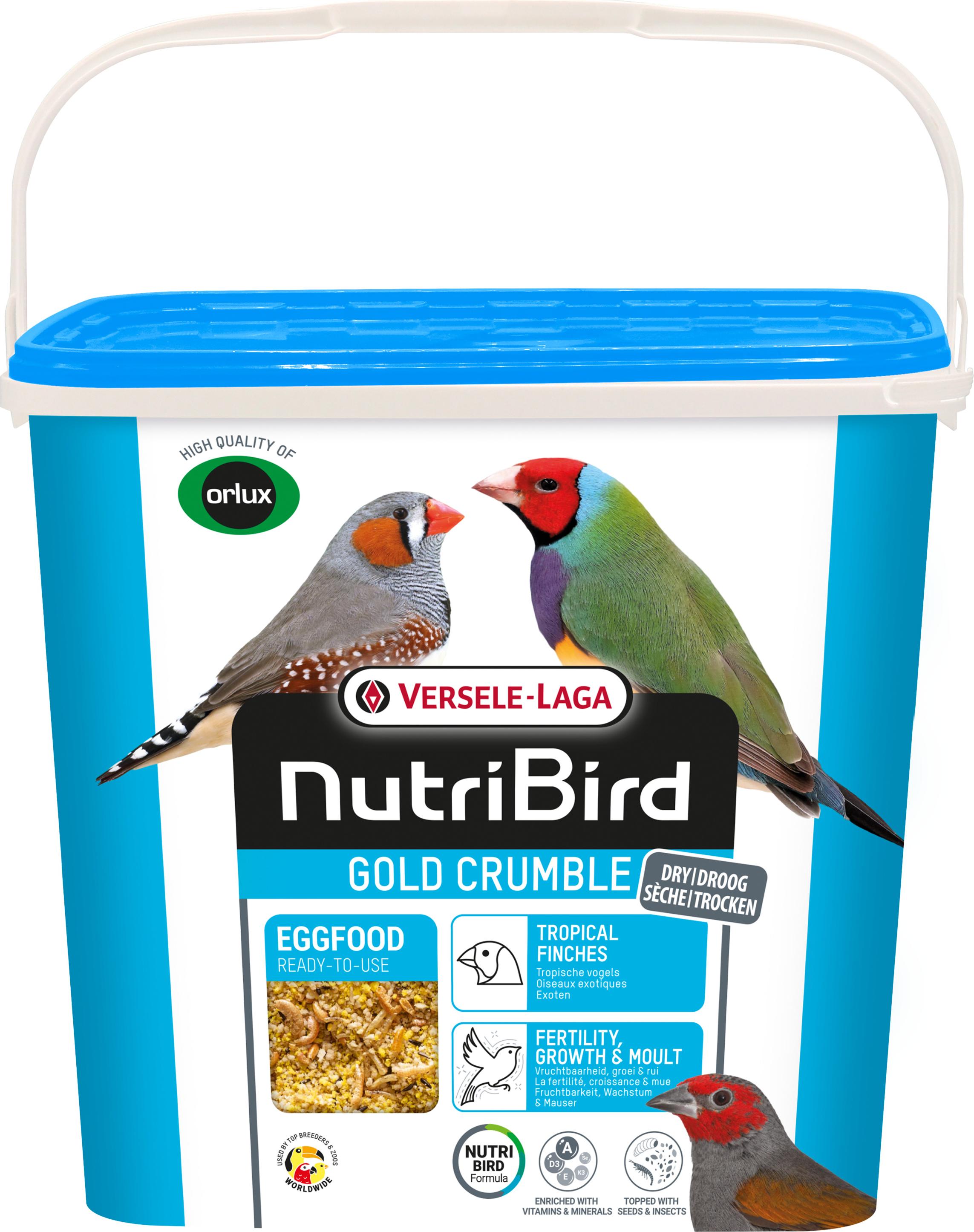 Versele Laga Nutribird Gold Crumble Tropenfinken 4Kg - Eierfutter Für Tropenvögel 20121