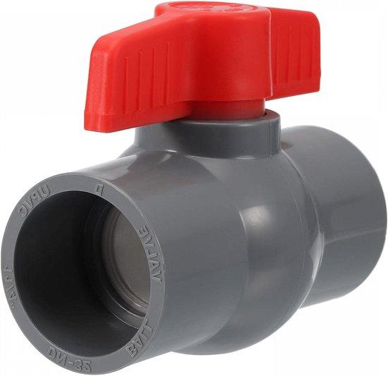 OEM Kogelventiel für Wasserströmungsregelung im Garten und Schwimmbad, 40 mm, rot/grau 2026