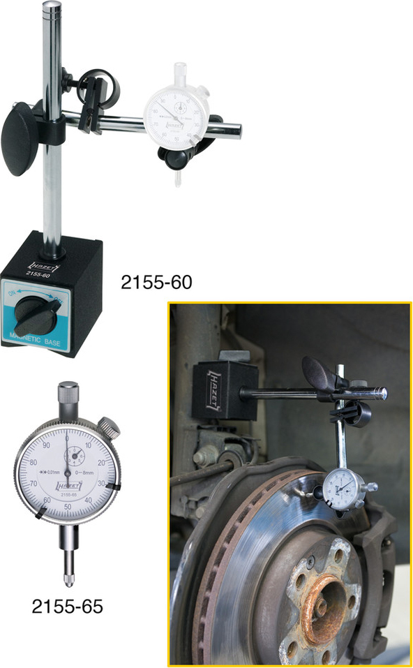 Hazet 2155-65 Dial gauge 8 mm Reading: 0.01 mm