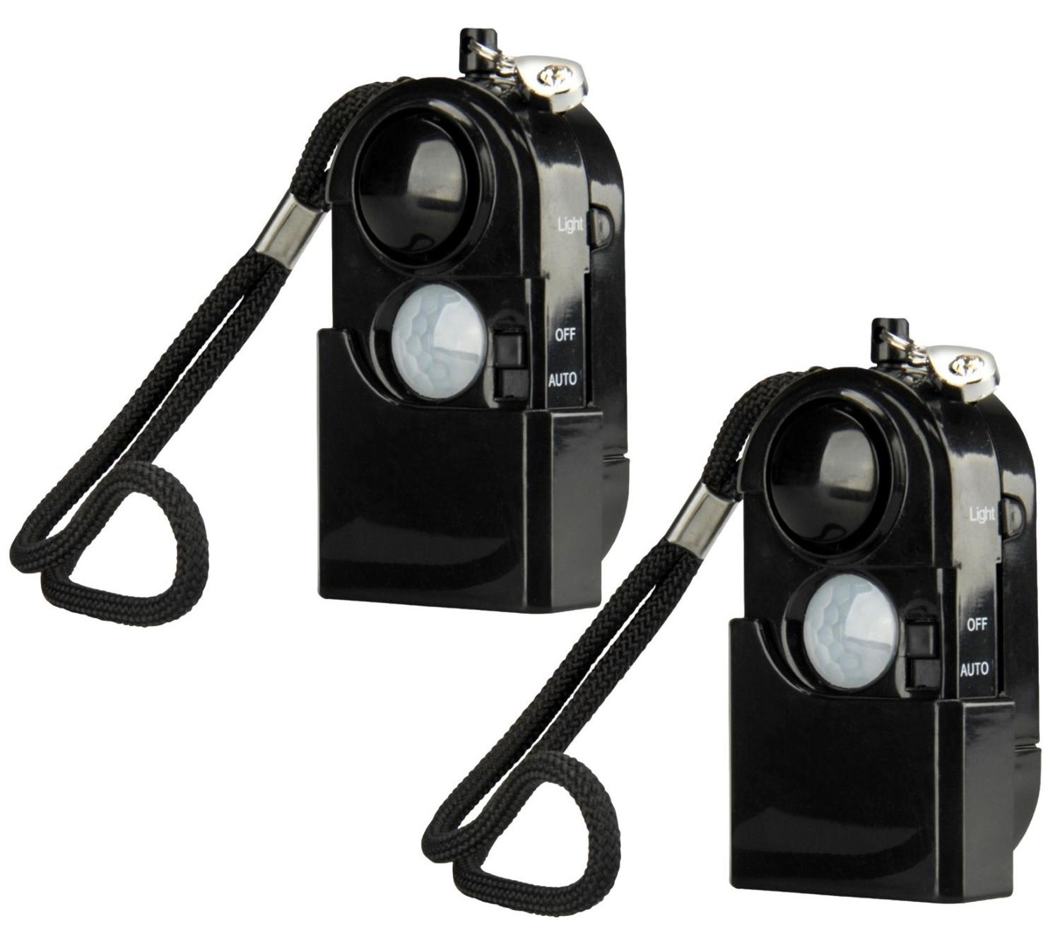 Unitec 2x Personenalarm mit Bewegungsmelder + Licht 100dB