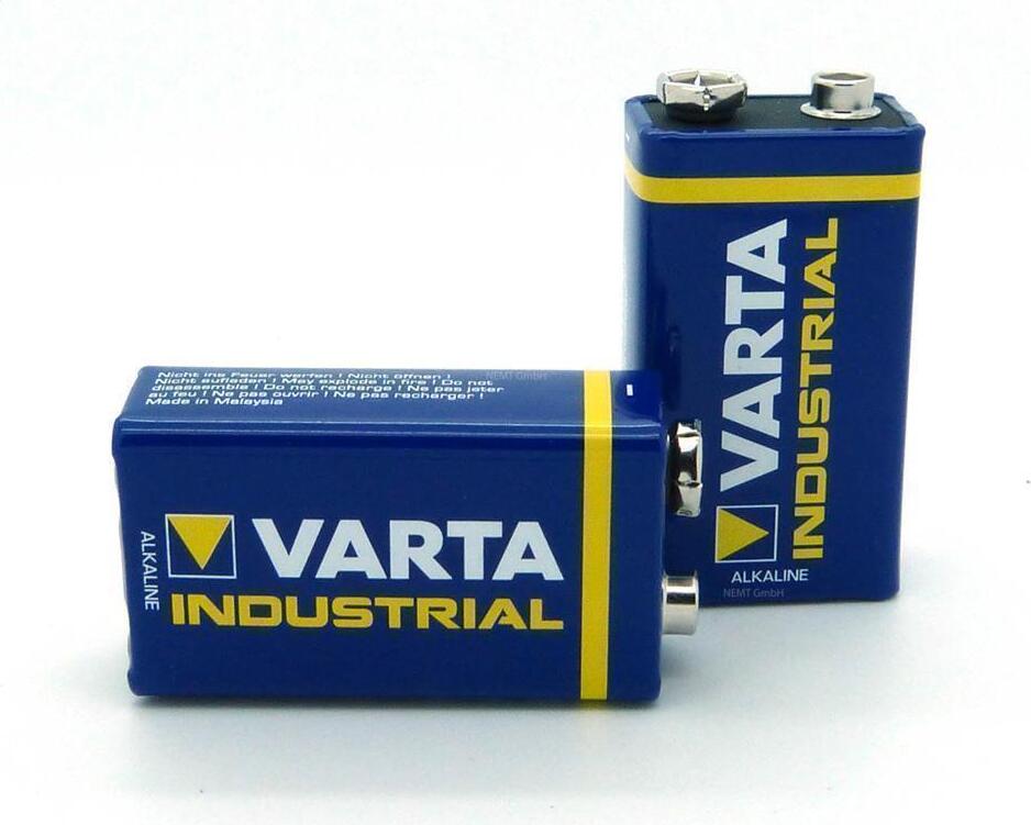 10 x Varta Industrial 9V Block Alkaline in BOX