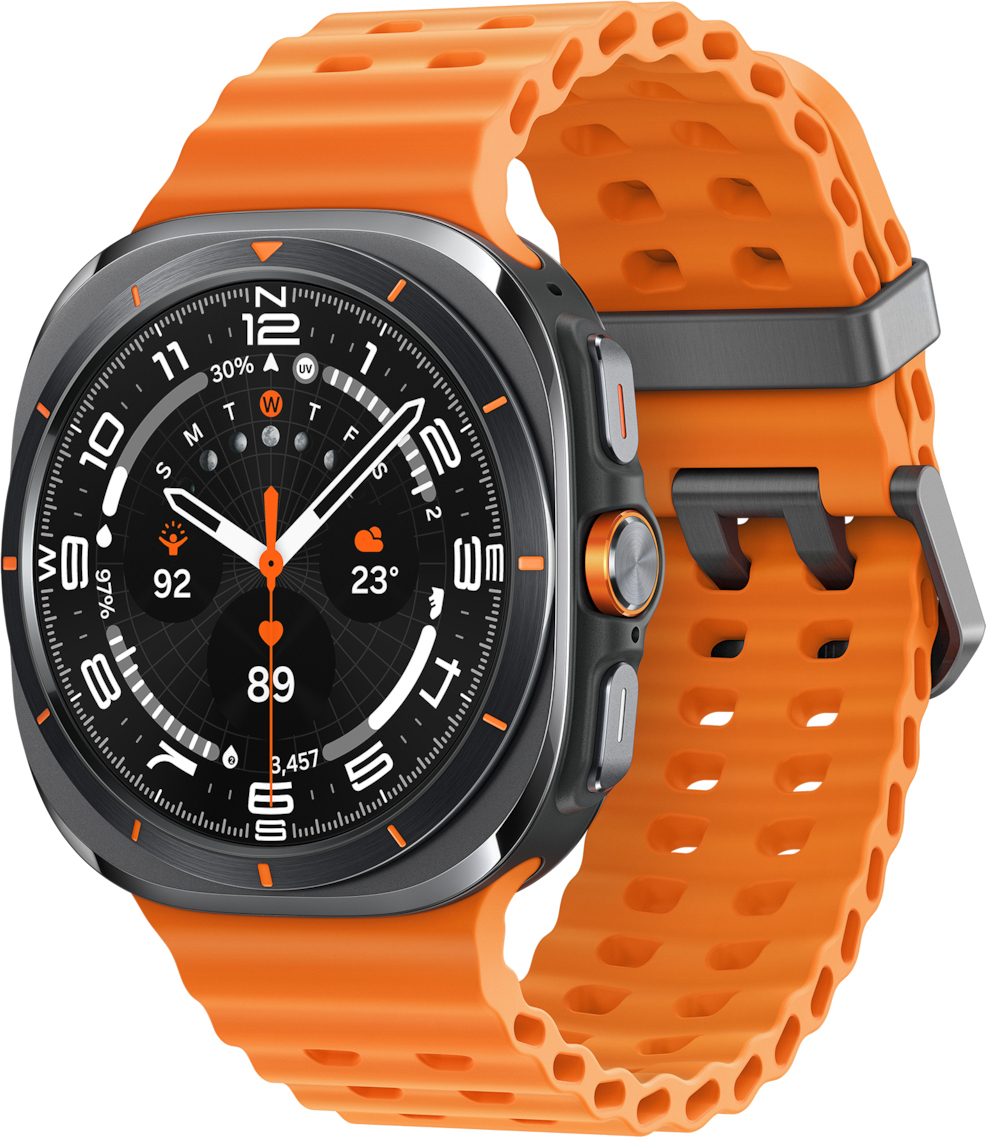 Samsung Galaxy Watch Ultra 47 mm LTE Titanium Gray Marine Band Orange Mint