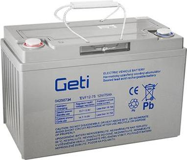 12-V-Blei-Säure-Batterie 75 Ah GETI für Elektromotoren
