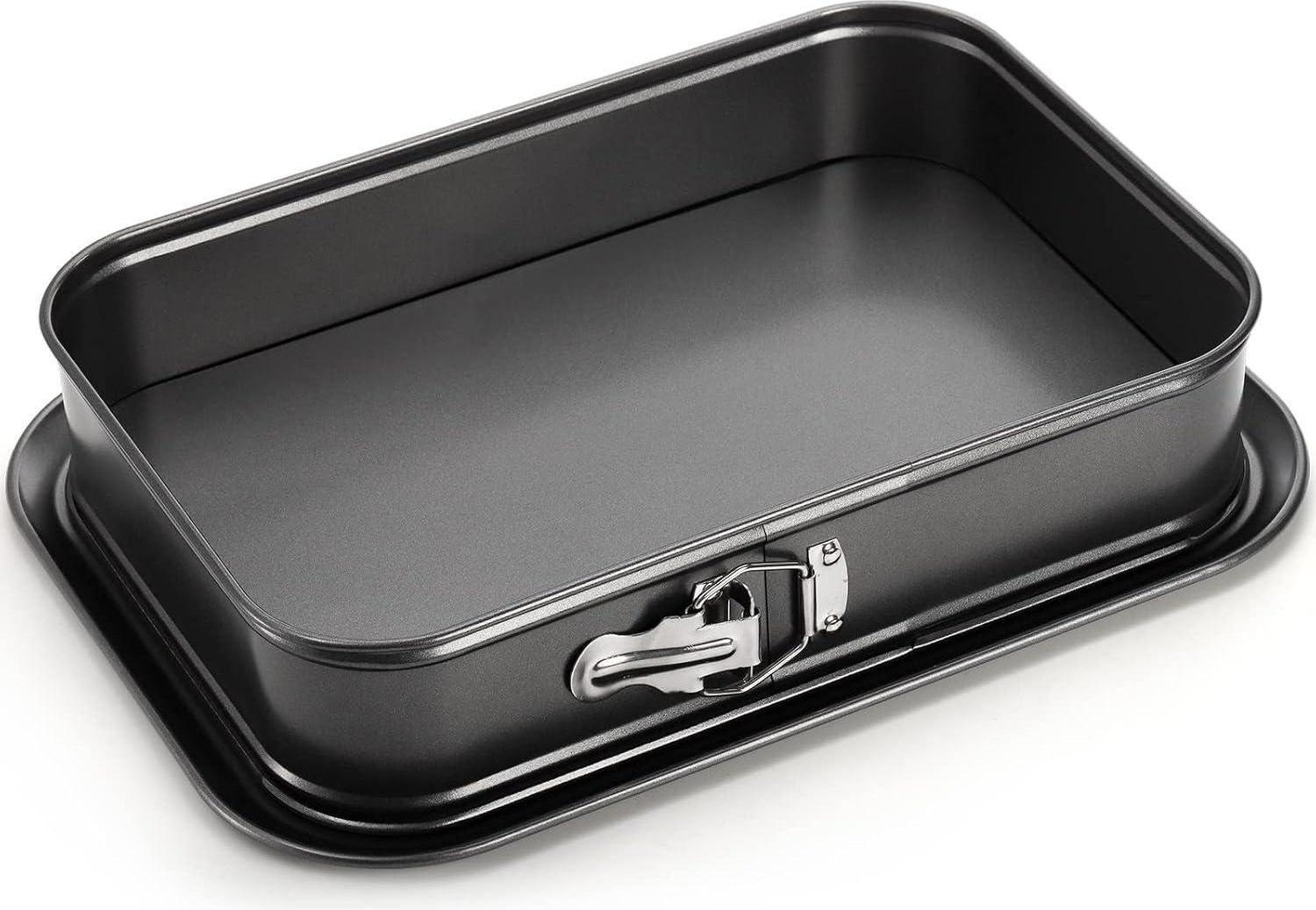 Sonstige Rechteckige Springform Kuchenform Antihaft 39,3x27,8x7,7 cm Schwarz