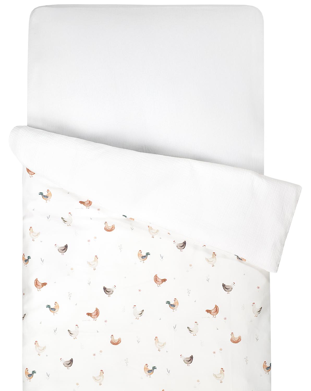 Bettbezug GALLINA - 80x120 cm - Ecru | by SEVIRA KIDS HOUSSE-GALLINA-120
