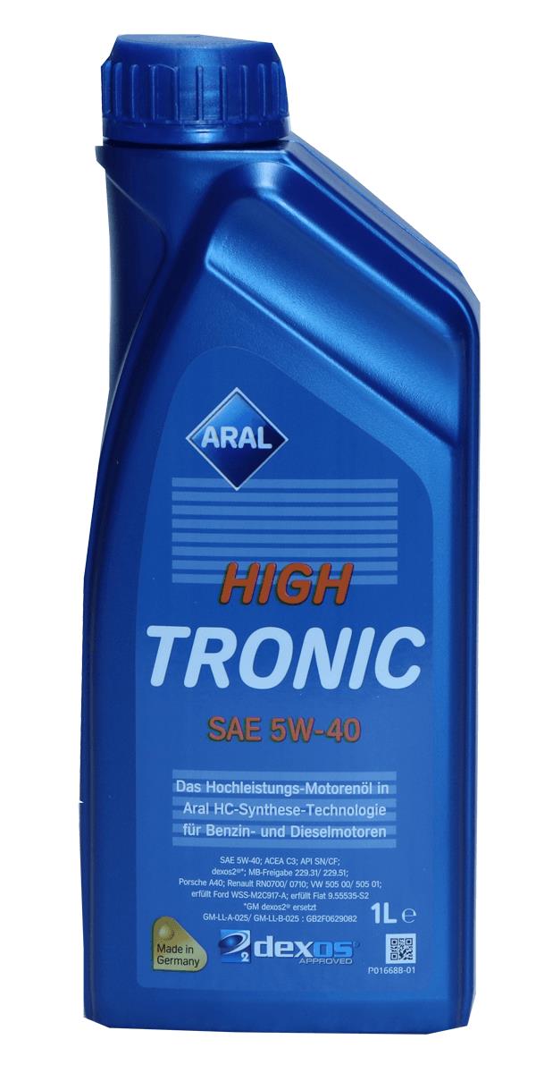 ARAL Motoröl "HighTronic" , SAE 5W-40, Spezifikationen 1505B4