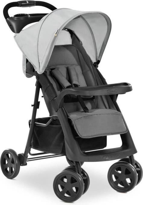 Kinderwagen Hauck Shopper Neo II, Kompakt, 4 Räder, Grau, Ab Geburt bis 22 kg, Verstellbare Rückenlehne HAU149164