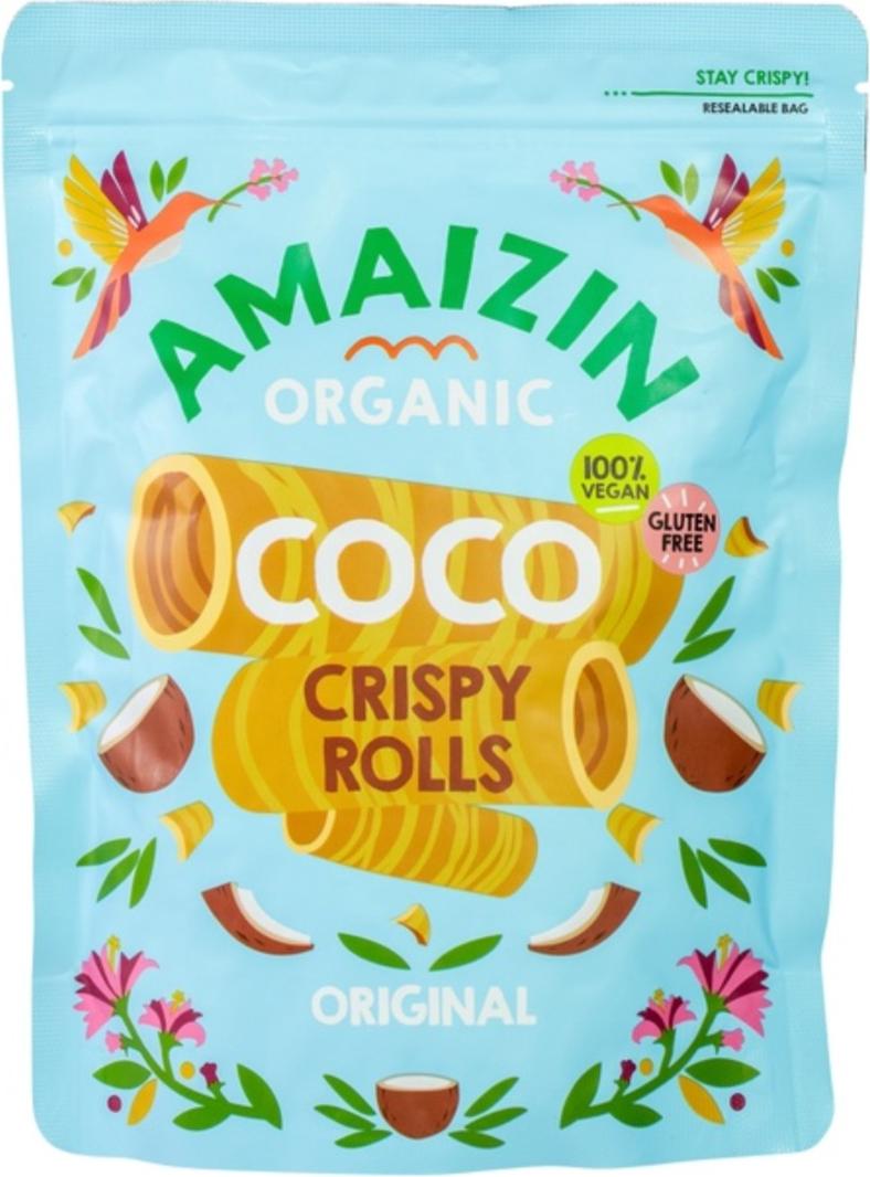 GLUTENFREIE -KOKOS-WAFFELRÖHRCHEN 140 g – AMAIZIN