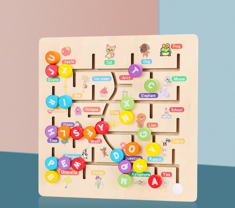 Alle Hersteller Hölzerne Kinder Aufklärungshilfe Nummern / Buchstaben Kognition Bildungsspielzeug(Brief)