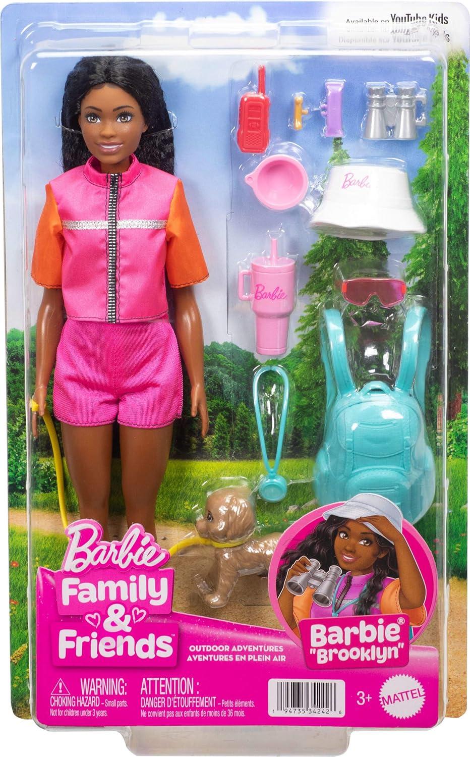 Mattel Barbie Abenteuerpuppe Brooklyn - Kreatives Spielzeug JJV60