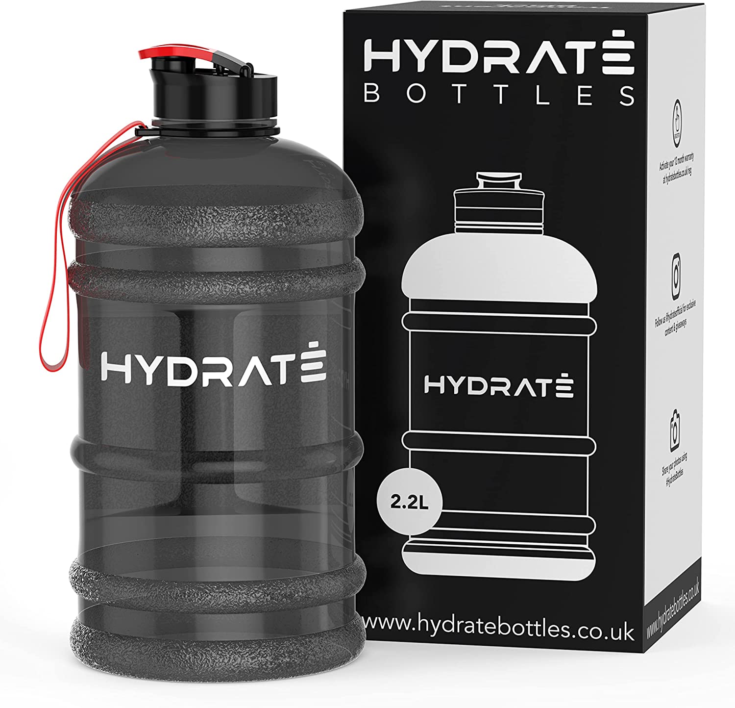Gym Trinkflasche 2.2 Liter Wasser Bottle XXL Sportflasche Wasserflasche  Training