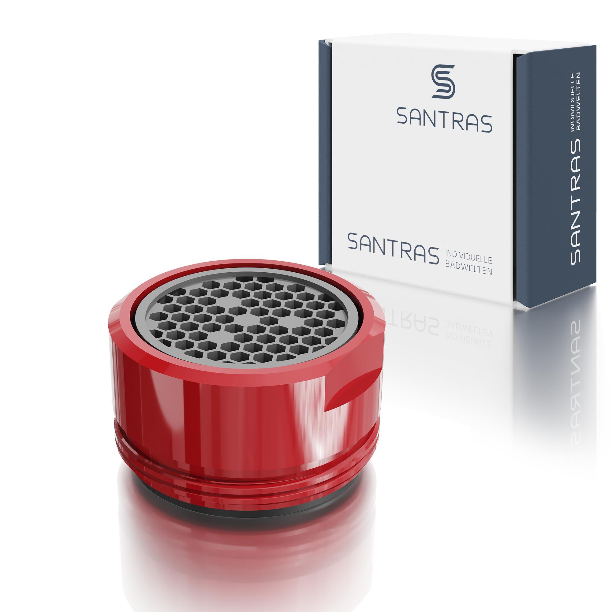 Santras GmbH SANTRAS® Luftsprudler M24 in Rot (RAL 3003) 40737