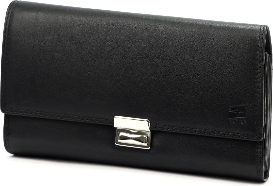 Nordee Herren-Geldbörse aus Leder, geräumig, lang