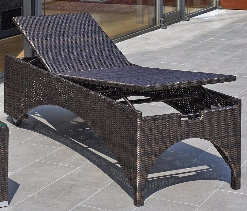 Destiny Gartenliege BOLIVAR HIGH verstellbar 200x71x55cm ohne Auflage, bronze Image