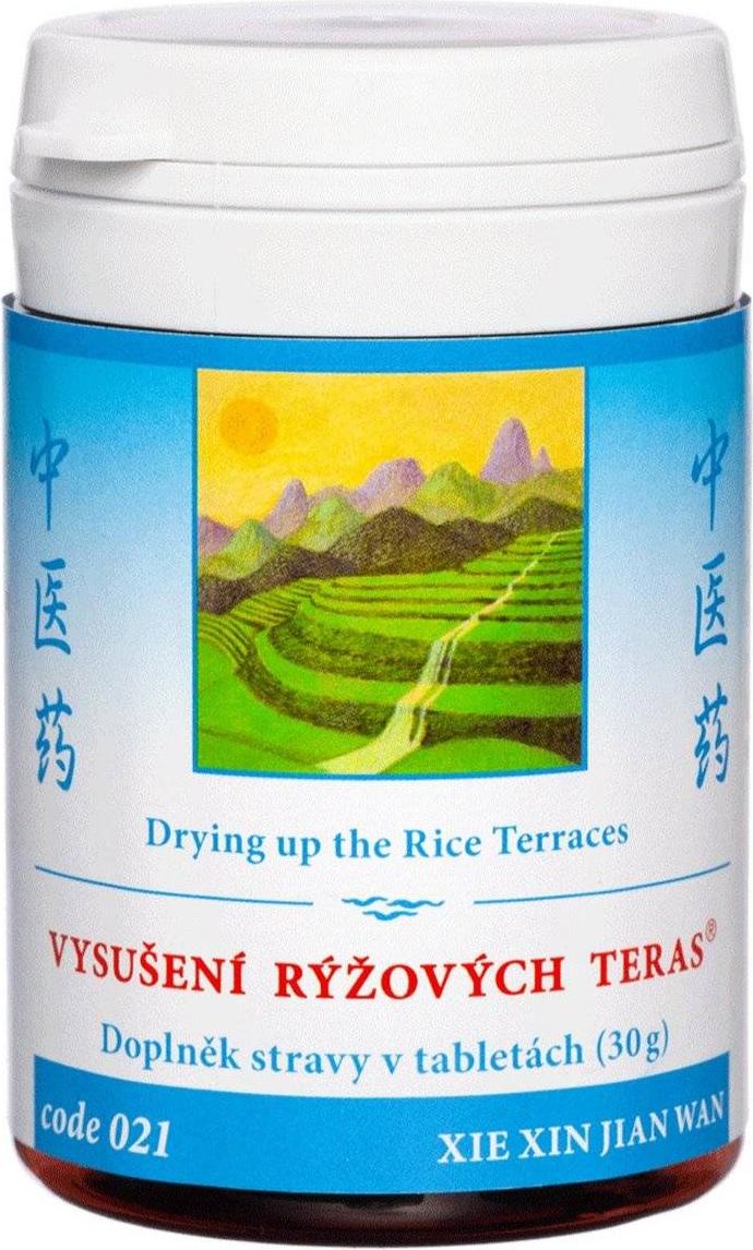 TCM Herbs 021 Austrocknung der reisterrassen (XIE XIN JIAN WAN), 100 tbl