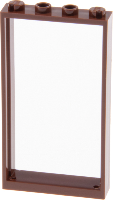 1x Lego zárubňa 1x4x6 červenohnedá bez skla Dom 6262952 66190 60596