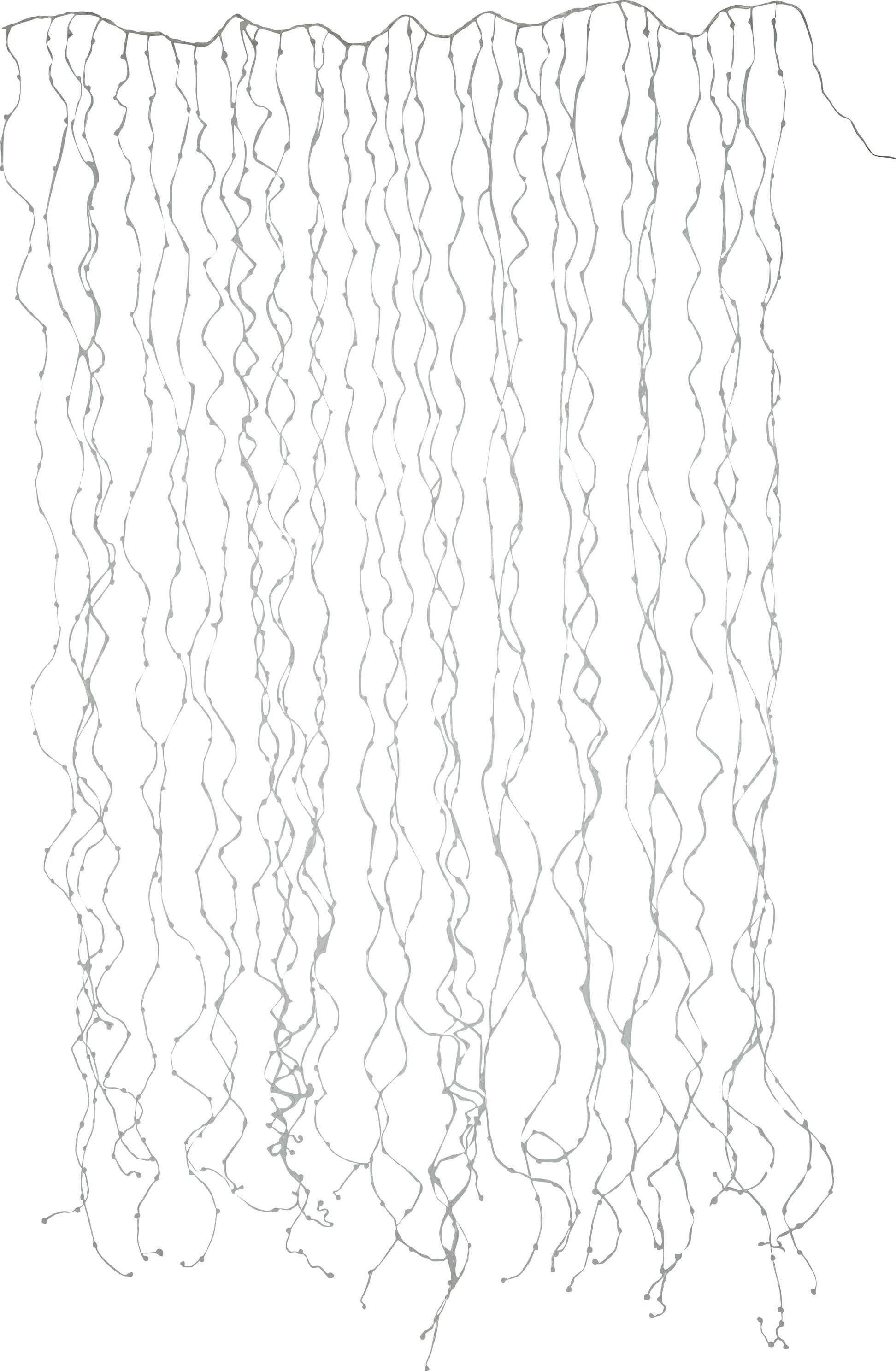 J-Line Weihnahchtsbeleuchtung Draht 2X3m Silber 1020 Led Warm Weiß