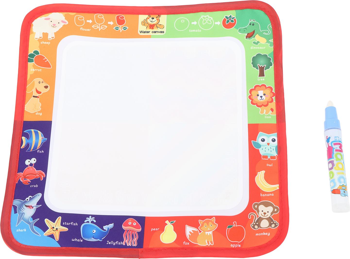 Gistuch Wasser-Doodle-Matte für Kinder, leicht, kompakt, Eltern-Kind-Interaktion, bunt, Zeichnung, große Tierart