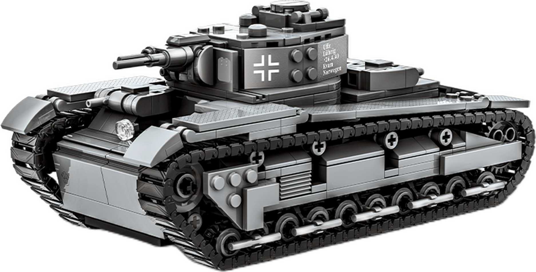 Wange 4515 – NBFZ Schwerer Panzer, 673 Teile | Historischer Militärbausatz 4515-WANGE