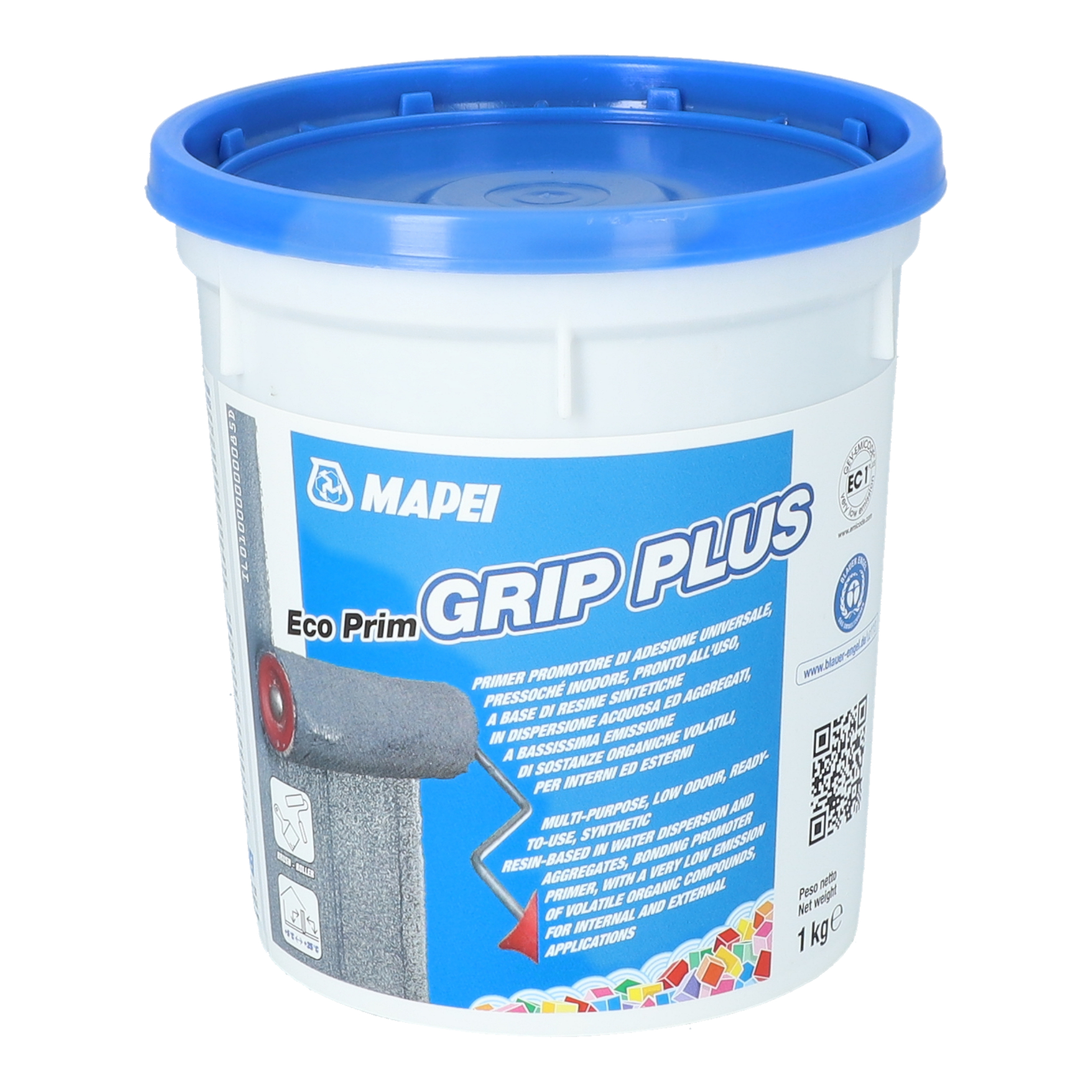 MAPEI® ECO PRIM GRIP PLUS 1 kg geruchsarme Dispersions-Grundierung Grundierung von Wand und Bodenflächen im Innenbereich