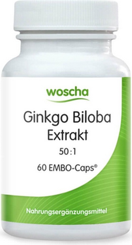 Woscha Ginkgo Biloba Extrakt 60 mg 60 EMBO-Caps 59132