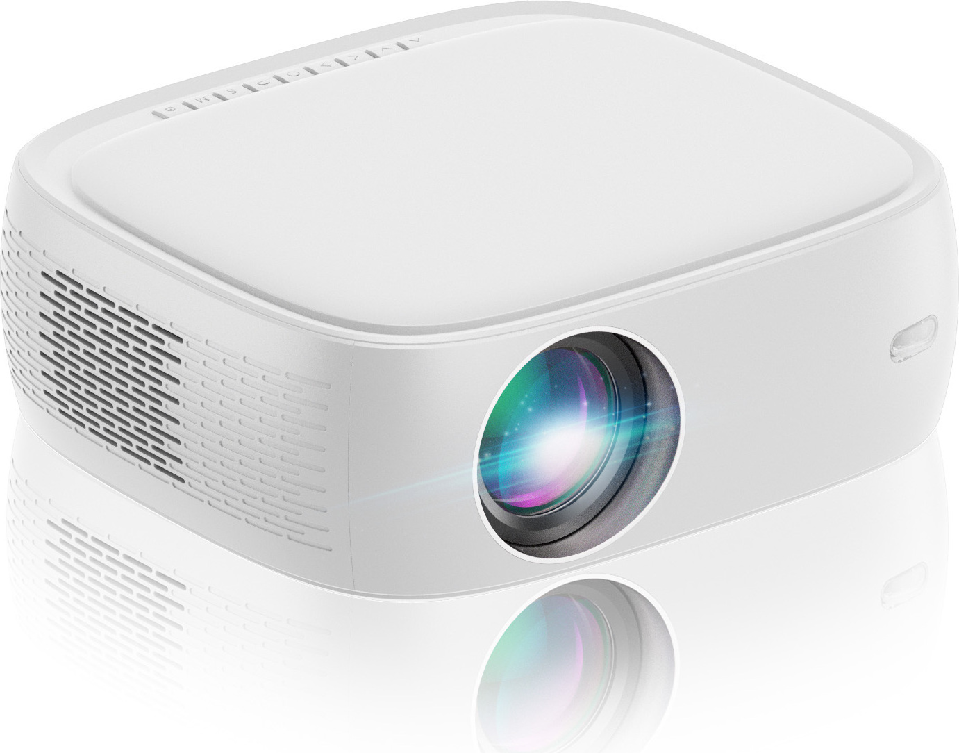 Inteligentný projektor s WiFi 6 800 ANSI a Bluetooth 5.2, projektor pre domáce kino s Android TV 9.0, vonkajší filmový projektor pre telefón / PC / TV stick