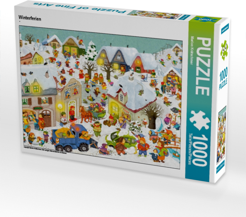 Calvendo Winterferien 1000 Teile Puzzle quer 640x480mm, Krätschmer Marion; 7432657