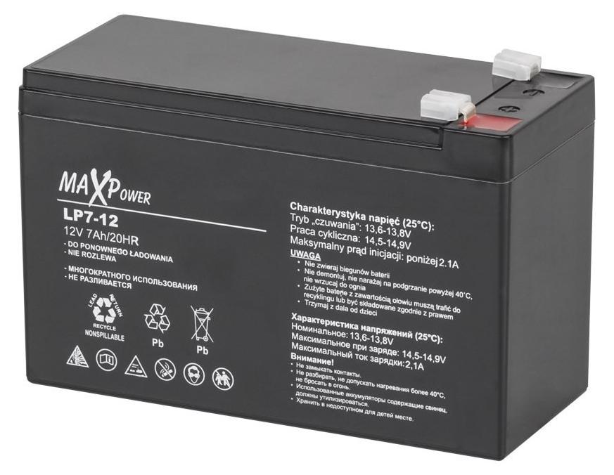 Rebel 12V 7Ah Gel-Akku für Spielzeug, Auto, UPS, Alarmsysteme, neu LEC-BAT0402