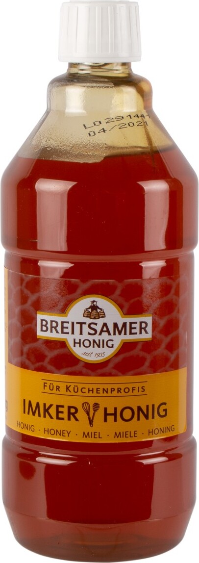 Breitsamer Honig Imkergold Flasche 1 Kilo
