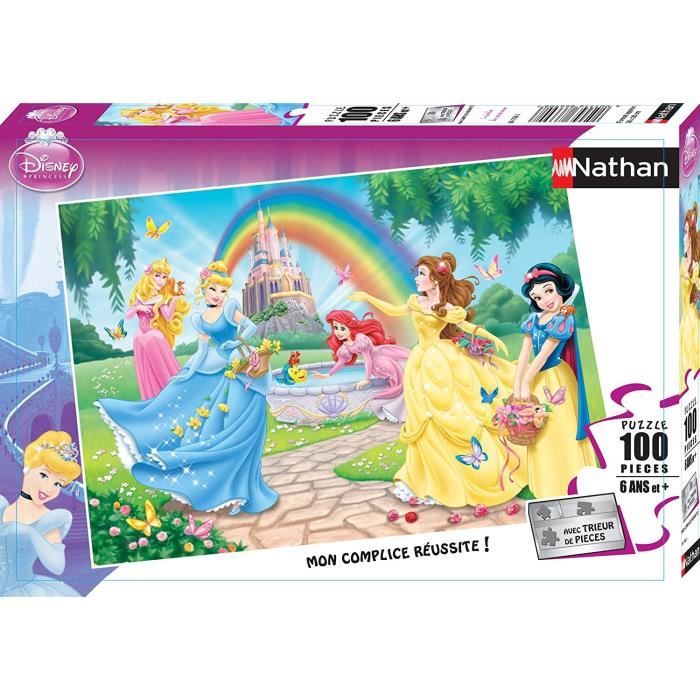 Nathan Puzzle 100 Teile XXL - Disney Prinzessinnen: Der Garten der Prinzessinnen - 100 Teile 86708