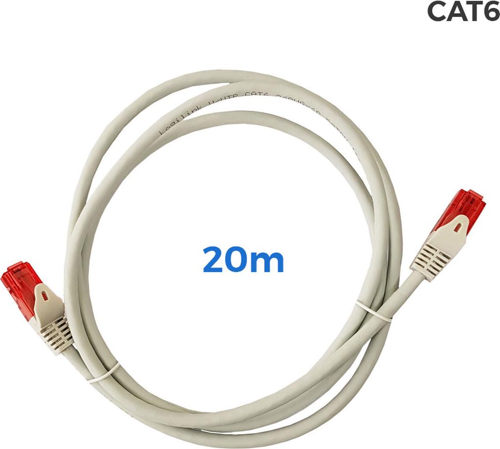 EDM Utp-Kabel Kategorie 6 RJ45 Kupfer LSHZ Grau 20m