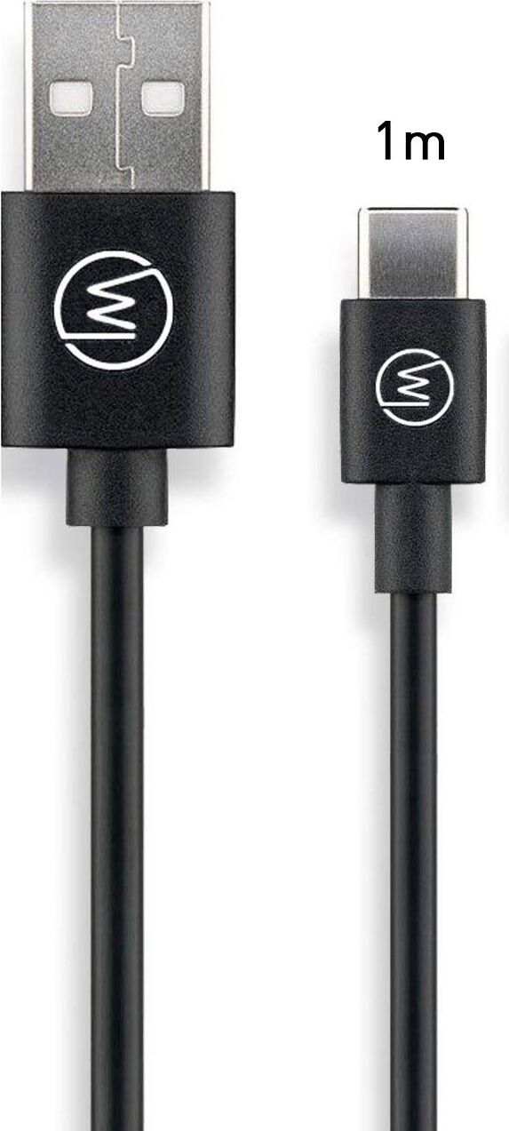 Wicked Chili USB C Ladekabel kompatibel mit Logitech MX Master 3, MX Vertical Advanced Ergonimic, MX Keys Plus und Logitech Craft - Fast Charge Kabel für USB C Funkmaus und Funktastatur (1m) schwarz OCI_844060