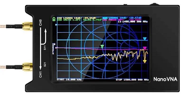 StarTech Touchscreen Netzwerkanalysator - Vektor Netzwerkanalysator VNA - 50 kHz–1,5 GHz - HF VHF UHF - 10 cm LCD-Touchscreen - Tragbar
