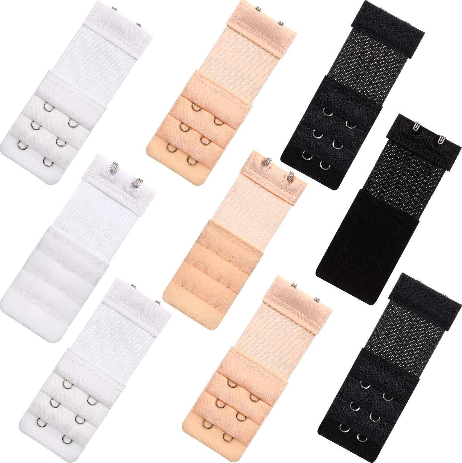Miss Perfect Estensione Per Reggiseno 2 Ganci | Comodo Allunga Reggiseno Nero | Prolunga Da 2,5 A 7,6 Cm | Accessorio Intimo Morbido E Lavabile