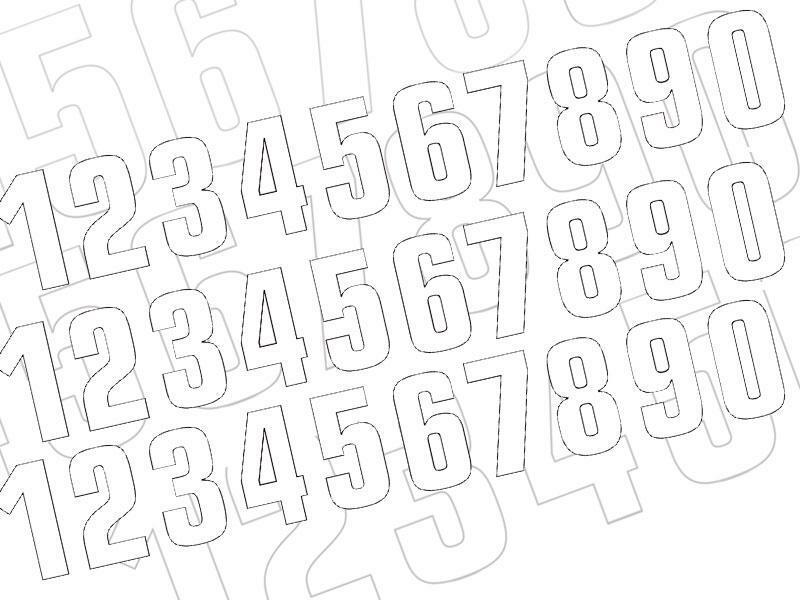 Rennnummer 8 Weiss Blackbird