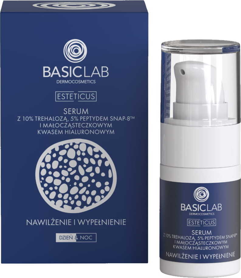 BasicLab Face Serum with Trehalose 30ml Moisturizing and Anti-Aging Serum for Women and Men