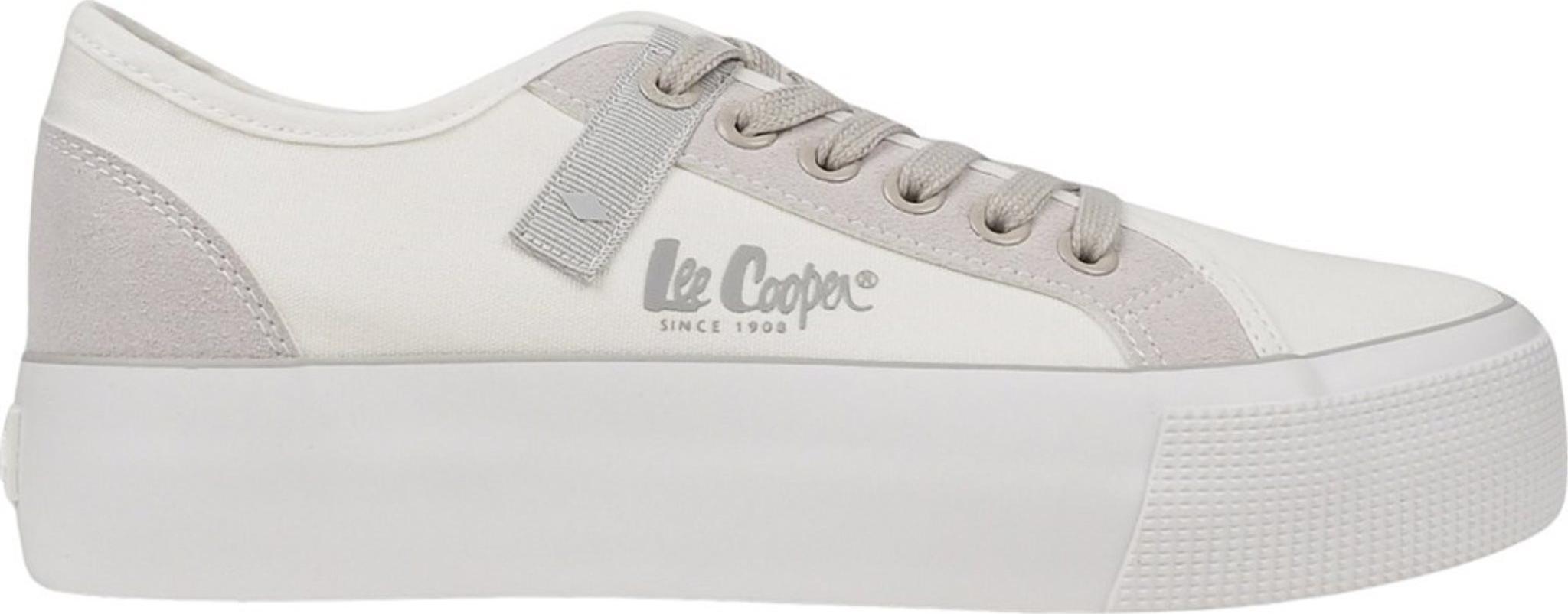 Damen Sneaker Auf Plattform Lee Cooper LCW-25-31-3479L Weiß-Grau 38 B24641