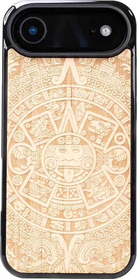 Holzhülle für iPhone Air, Bewood Aniegre Aztekischer Kalender