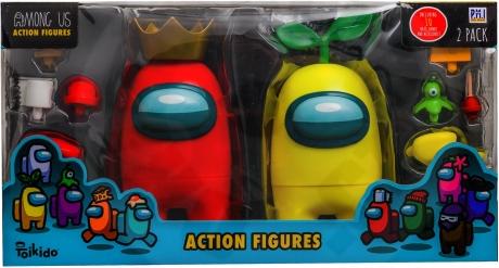 Toikido Among Us Action Figuren Doppelpack 17cm - rot/gelb 6550AU