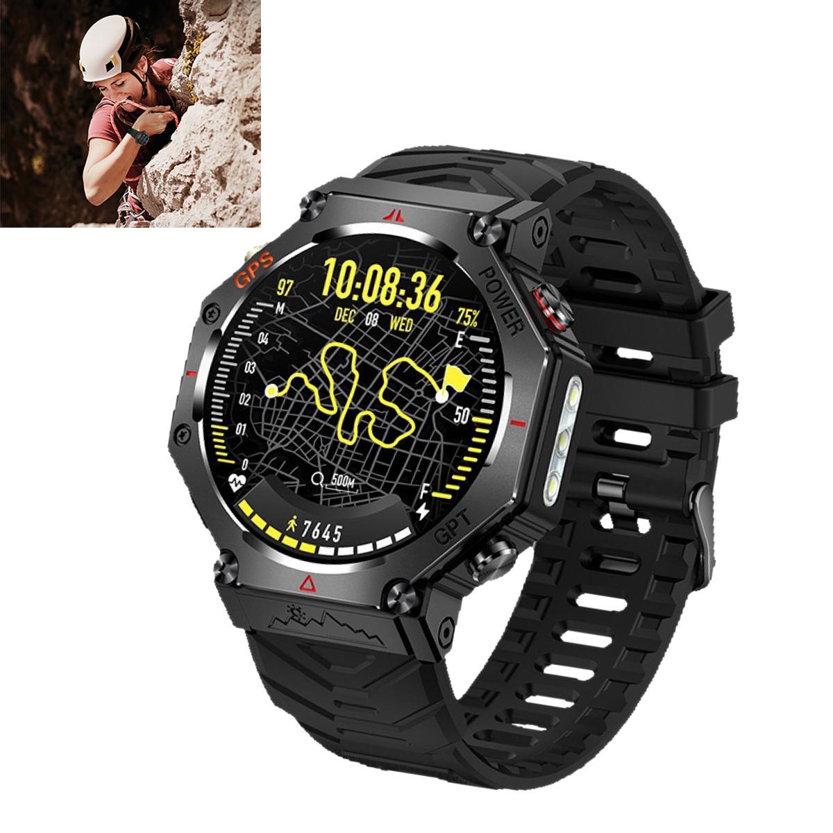Slyrun Intelligente Uhr mit AI Sprachassistent, GPT, Schlaftracking, 107 Sportmodi, Bluetooth KAUF-QYSP-CE2004-016