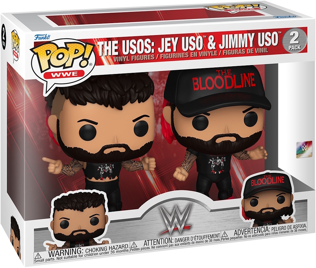 WWE - The Usos: Jey Uso & Jimmy Uso - Funko Pop! Vinyl Figur 122