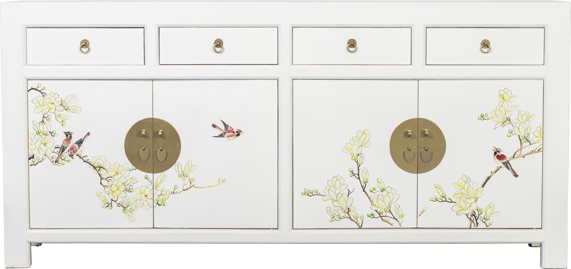 Fine Asianliving Chinesische Kommode chinesisches Sideboard chinesischer Schränke China Möbel Schrank Orientalischer Asiatischer 180x85x40
