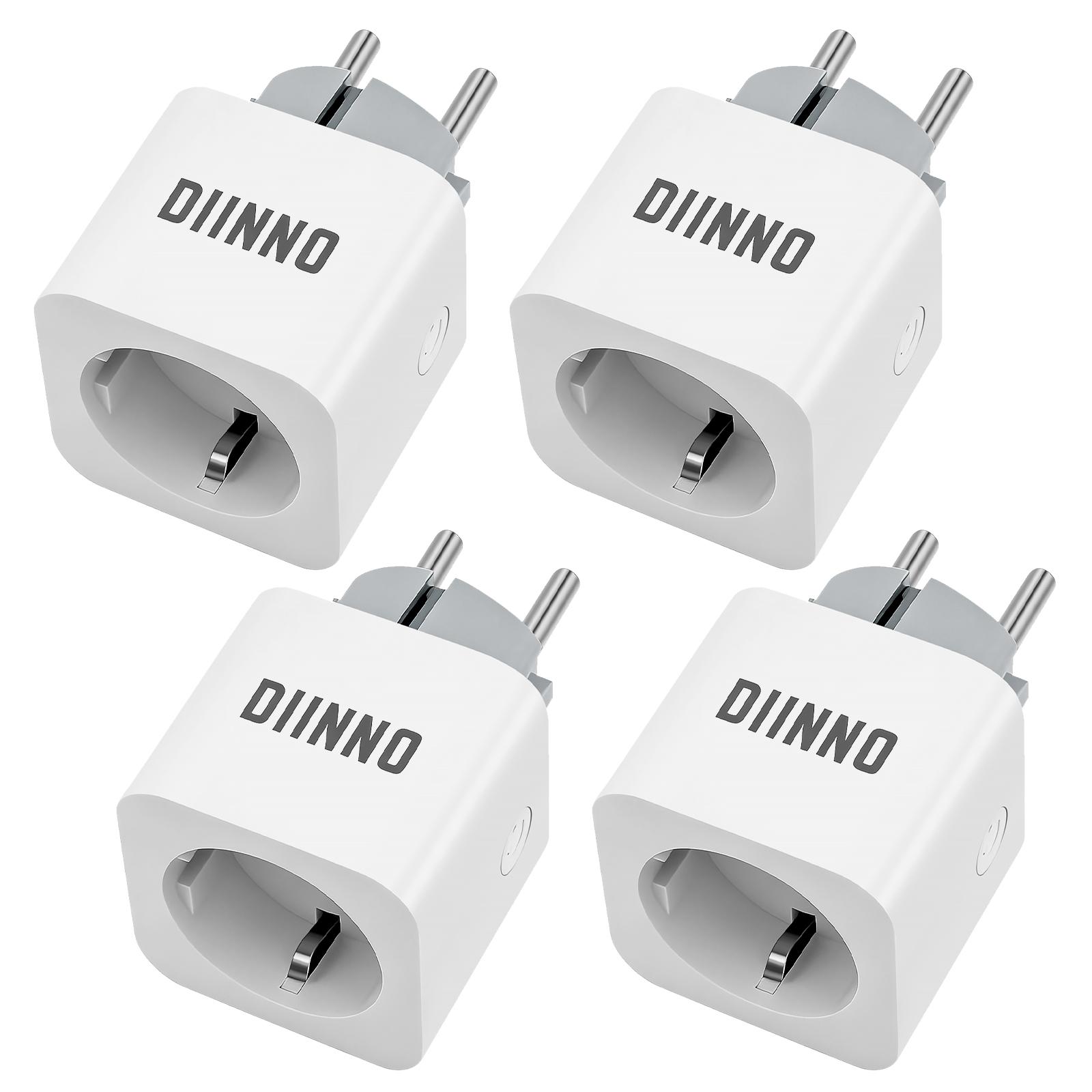 DIINNO Smart Steckdose WLAN mit Stromverbrauchsmessung, App-Steuerung und Timer